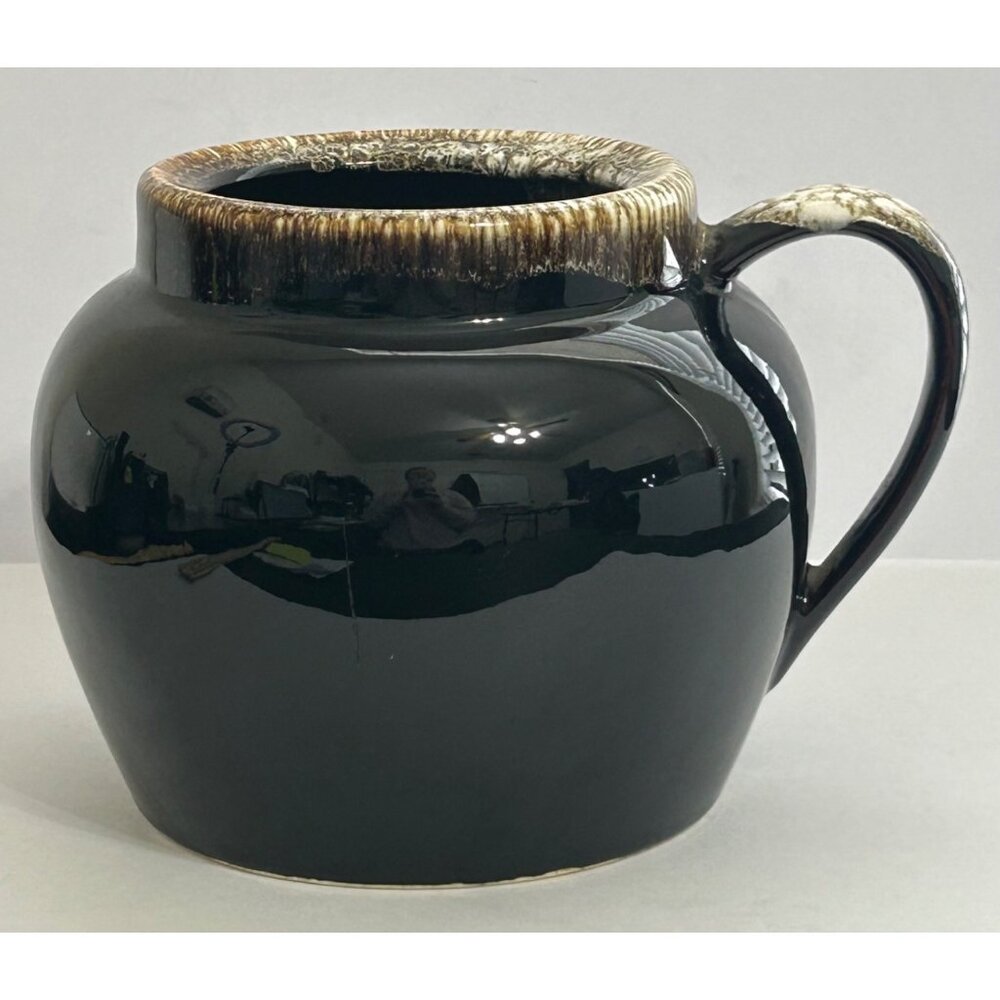 Pfaltzgraff Gourmet Brown Drip Glaze Discontinued Bean Pot NO LID USA Vintage
